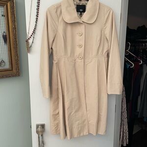 Mossimo Supply Co. Light Khaki Neutral Spring Trench Coat